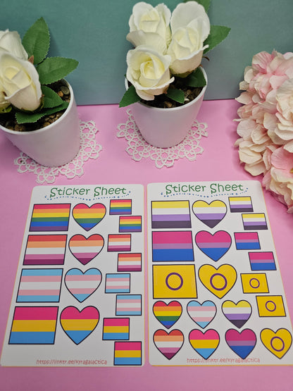 Pride Sticker Set – 2, 3 oder 5 Bögen