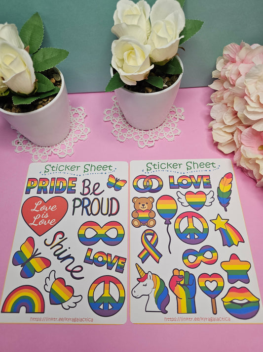 Pride Sticker Set – 2, 3 oder 5 Bögen