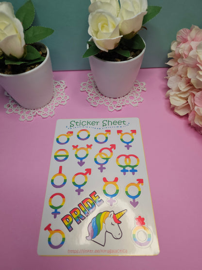 Pride Sticker Set – 2, 3 oder 5 Bögen