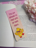 Read with an Open Heart - Bookmark - double-sided