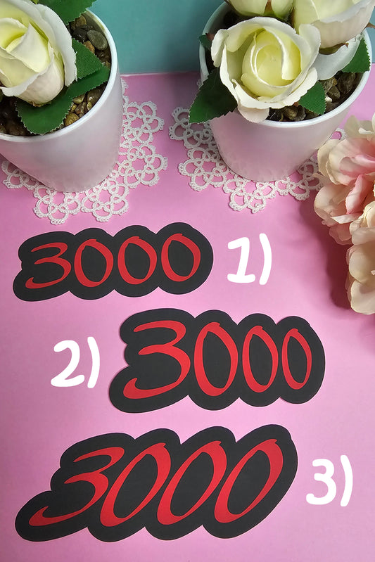 Einzelsticker - 3000 – Der Insider-Sticker aus dem Stream