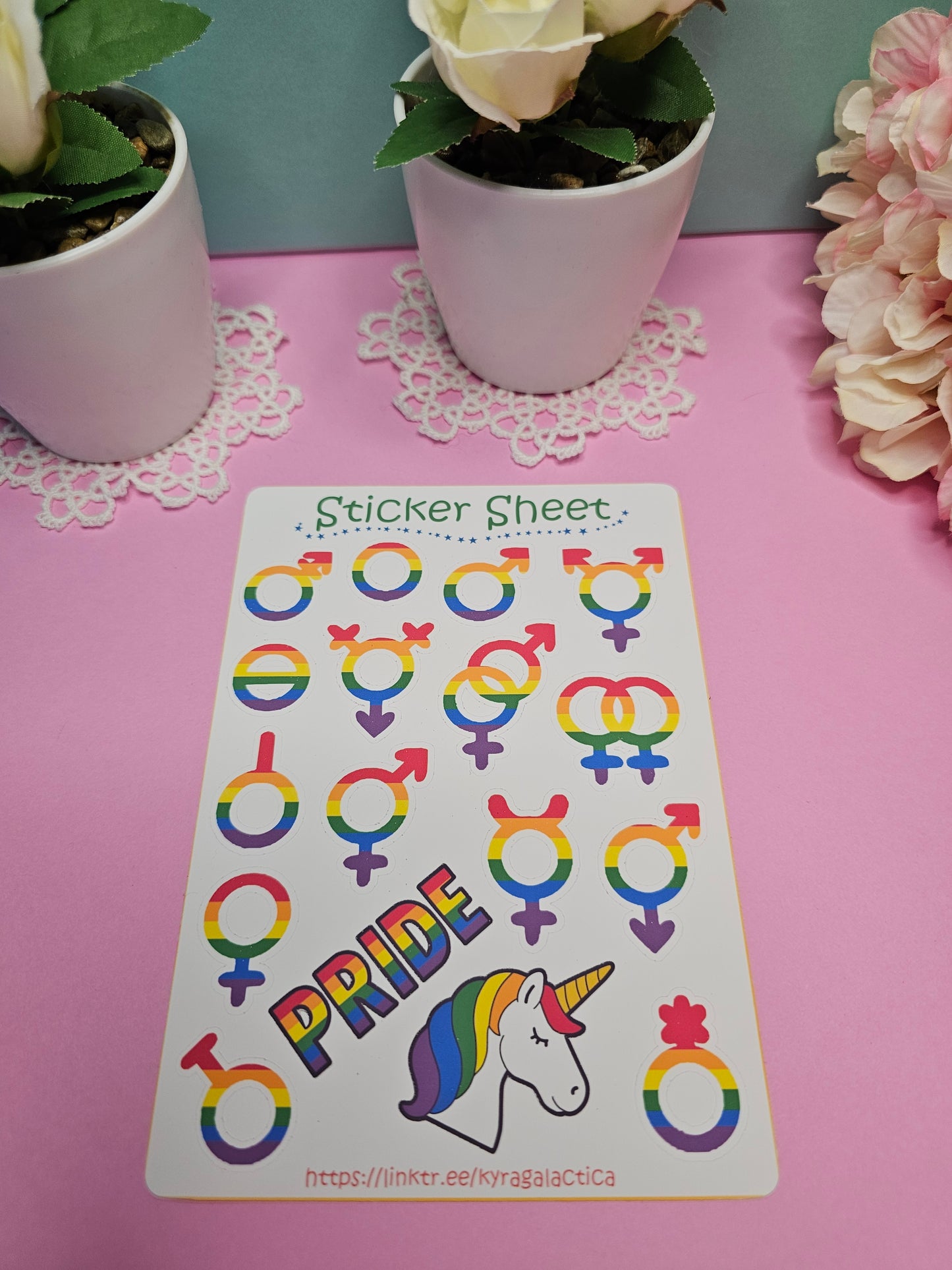 Pride Sticker Set – 2, 3 oder 5 Bögen