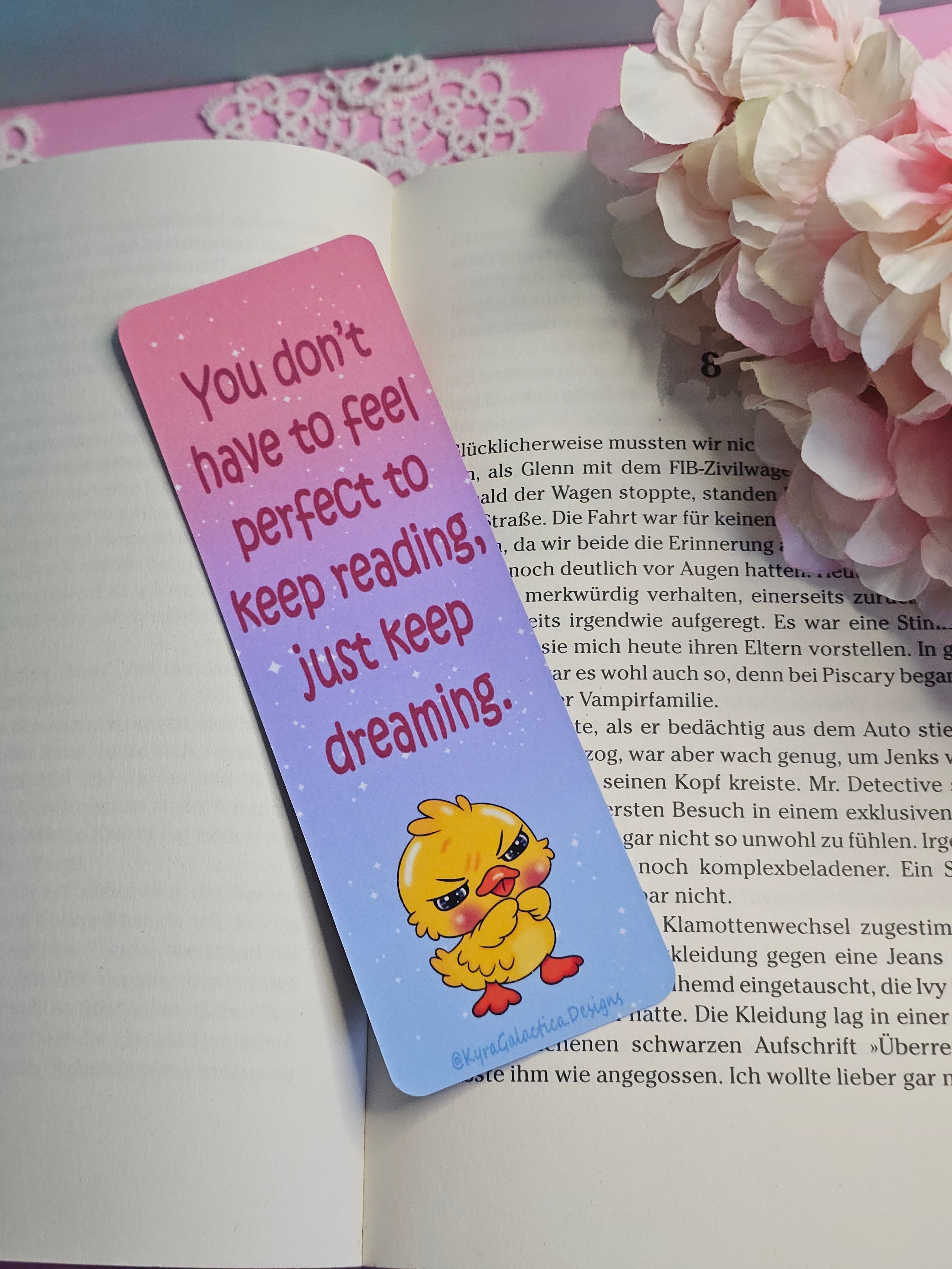 A light on grey days - Bookmark - double-sided