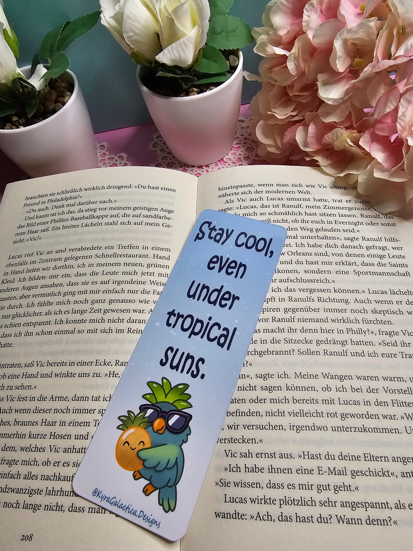 Cool Tropics - Lesezeichen - beidseitig bedruckt