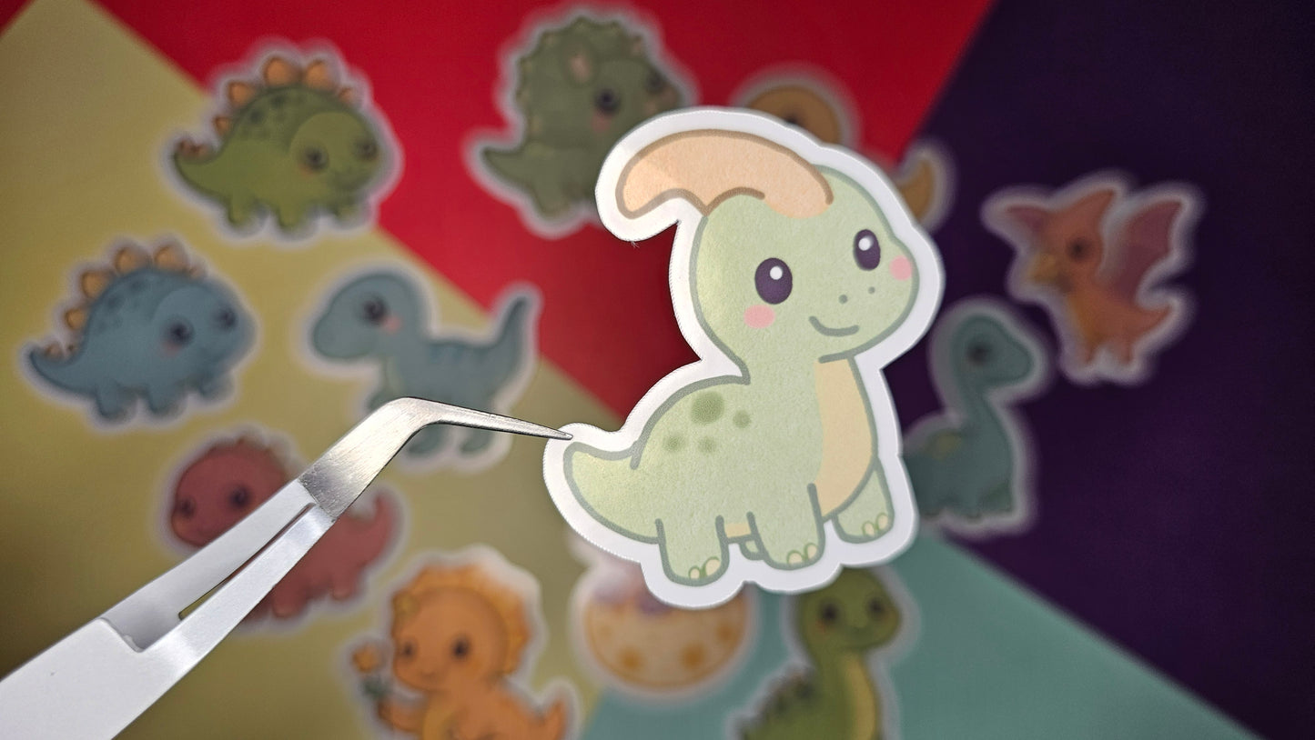 Single stickers - Cute dinosaurs