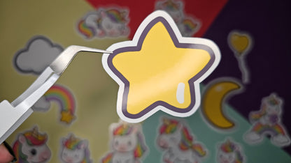 Single stickers - rainbow unicorns