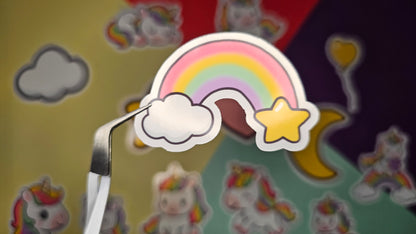 Single stickers - rainbow unicorns