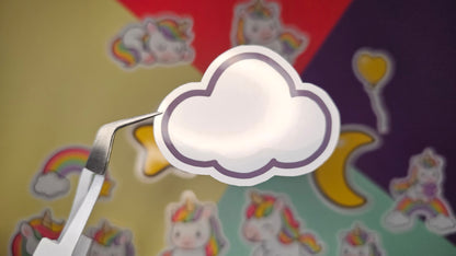 Single stickers - rainbow unicorns