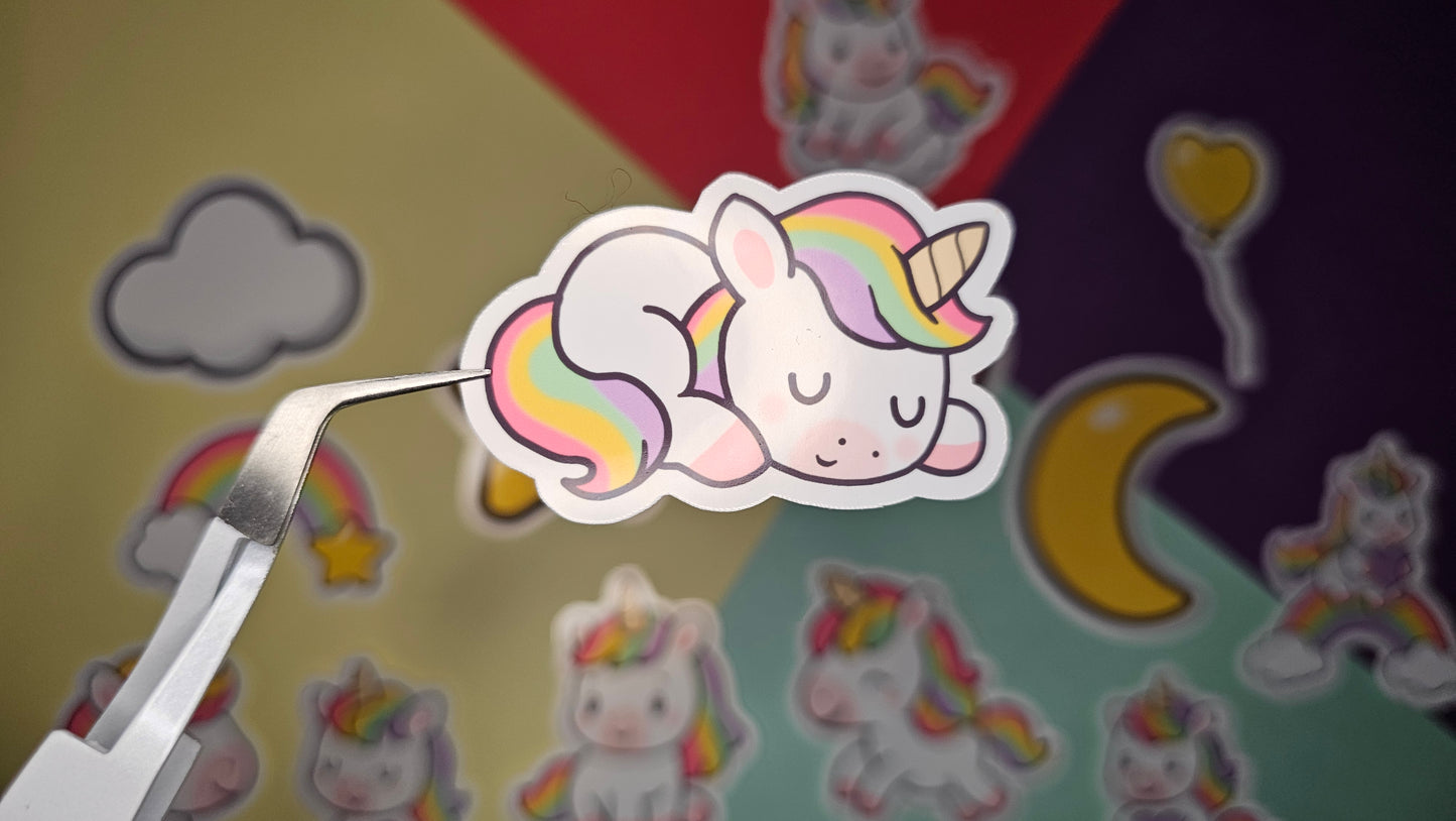 Single stickers - rainbow unicorns