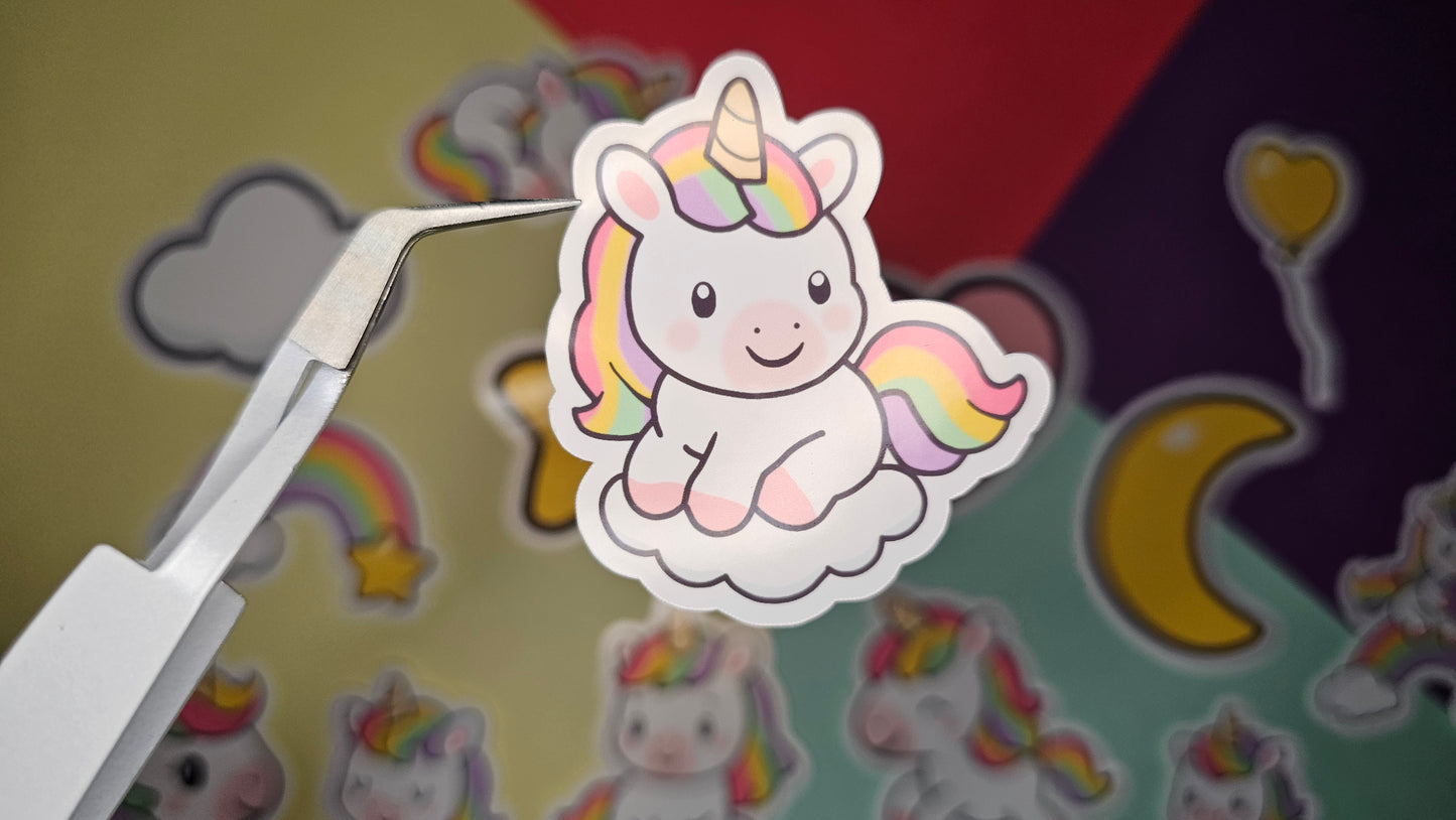 Single stickers - rainbow unicorns