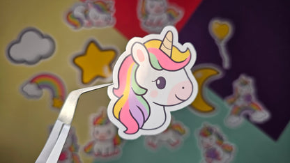Single stickers - rainbow unicorns