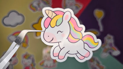Single stickers - rainbow unicorns