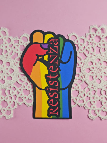 Einzelsticker - Faust & Haltung zeigen „Resistenza“