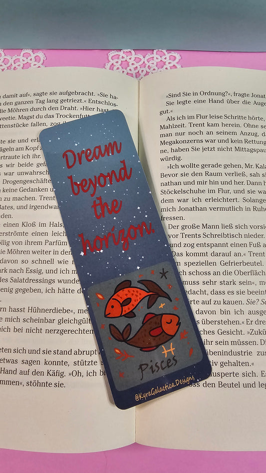 Fische - Lesezeichen - beidseitig bedruckt