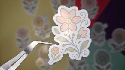 Single stickers - Oldschool flowers