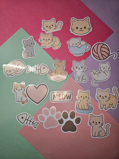 Einzelsticker - Katzen Edition
