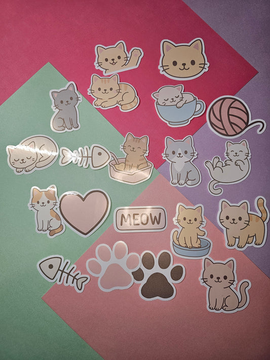 Einzelsticker - Katzen Edition