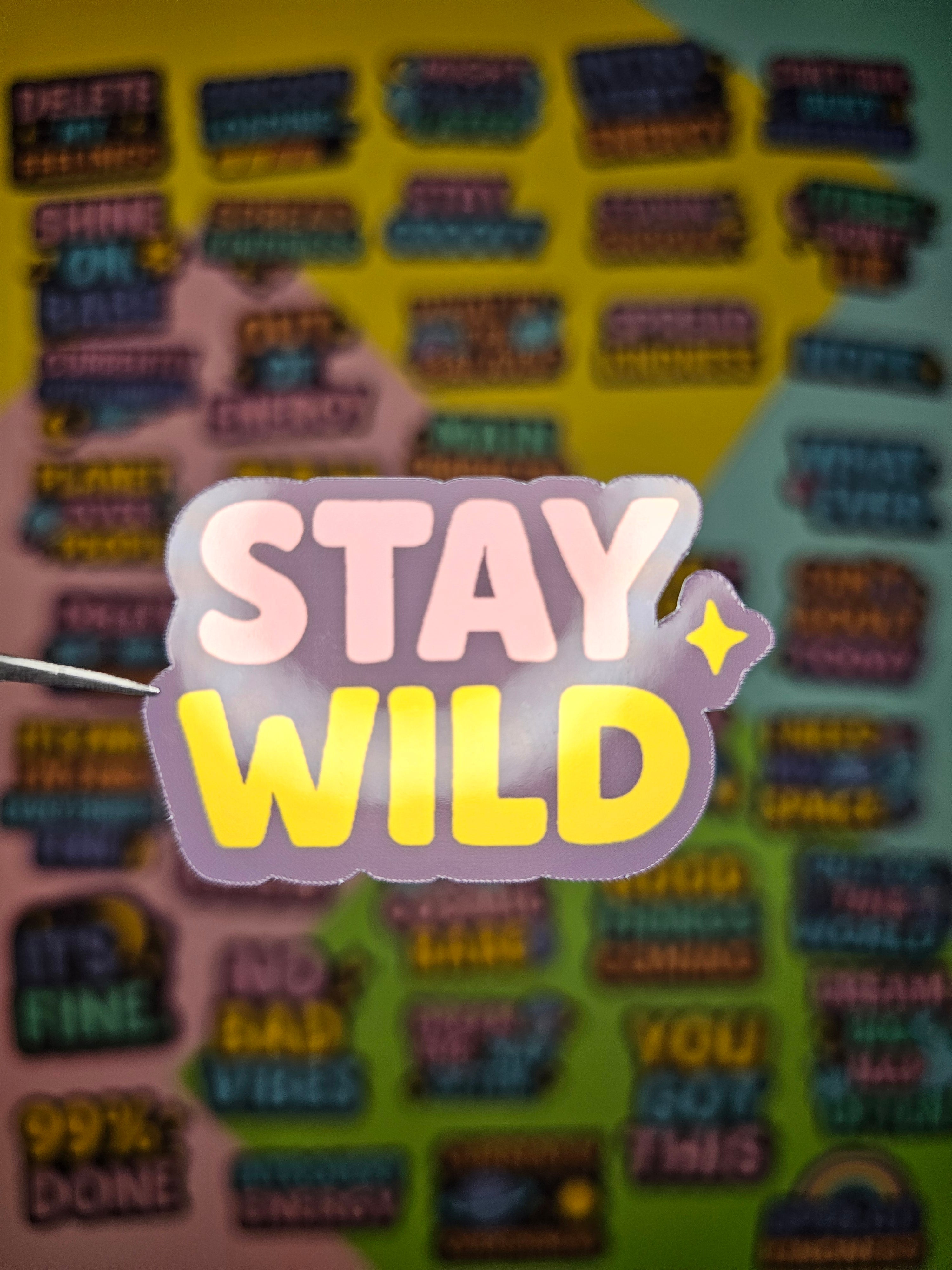 Retro Sticker im 80er/90er Look – Cosmic Vibes für deinen Alltag!