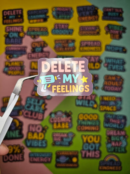 Retro stickers in an 80s/90s look – cosmic vibes for your everyday life! 