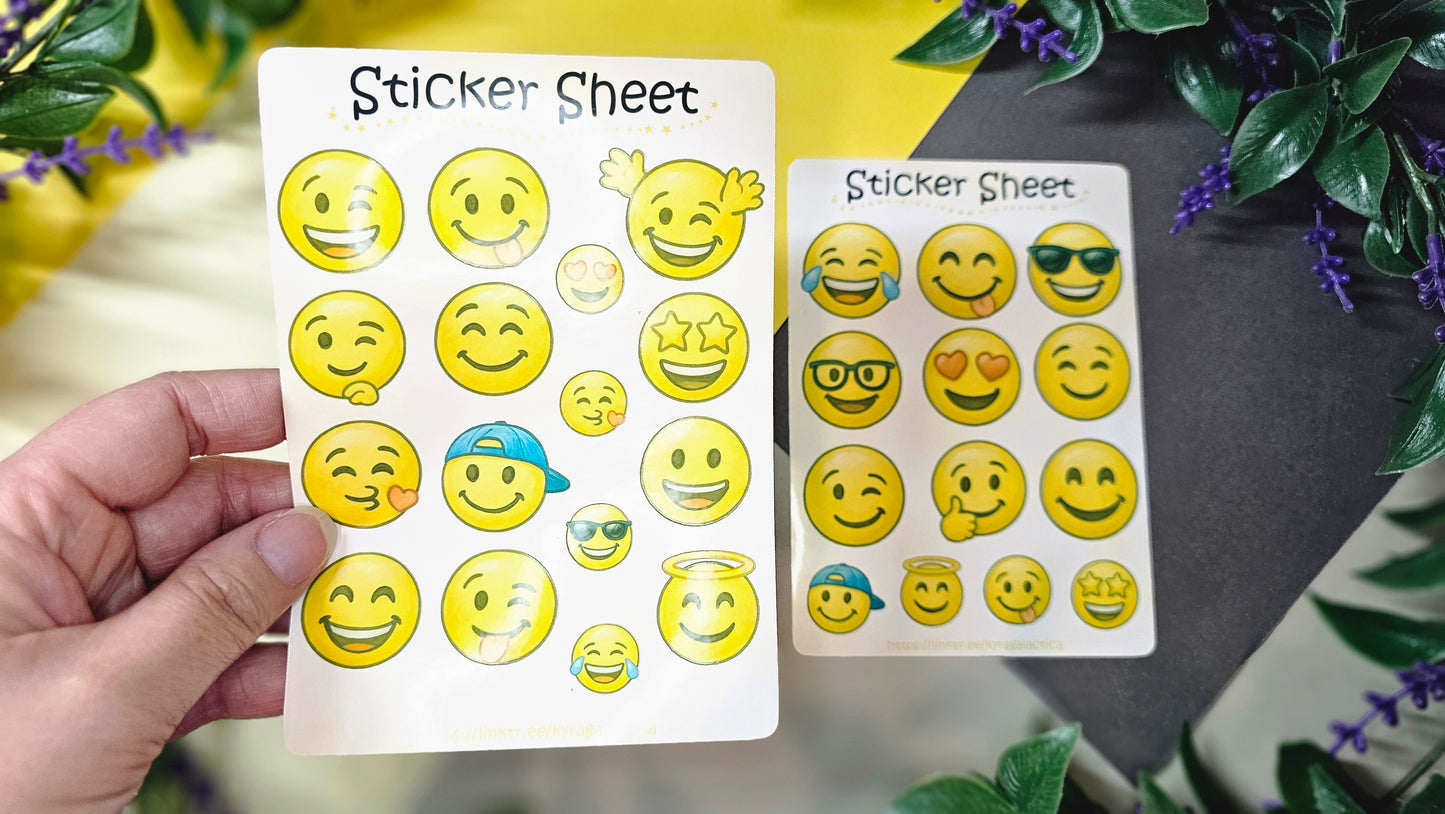 Smiley Sticker Set – 2 sheets