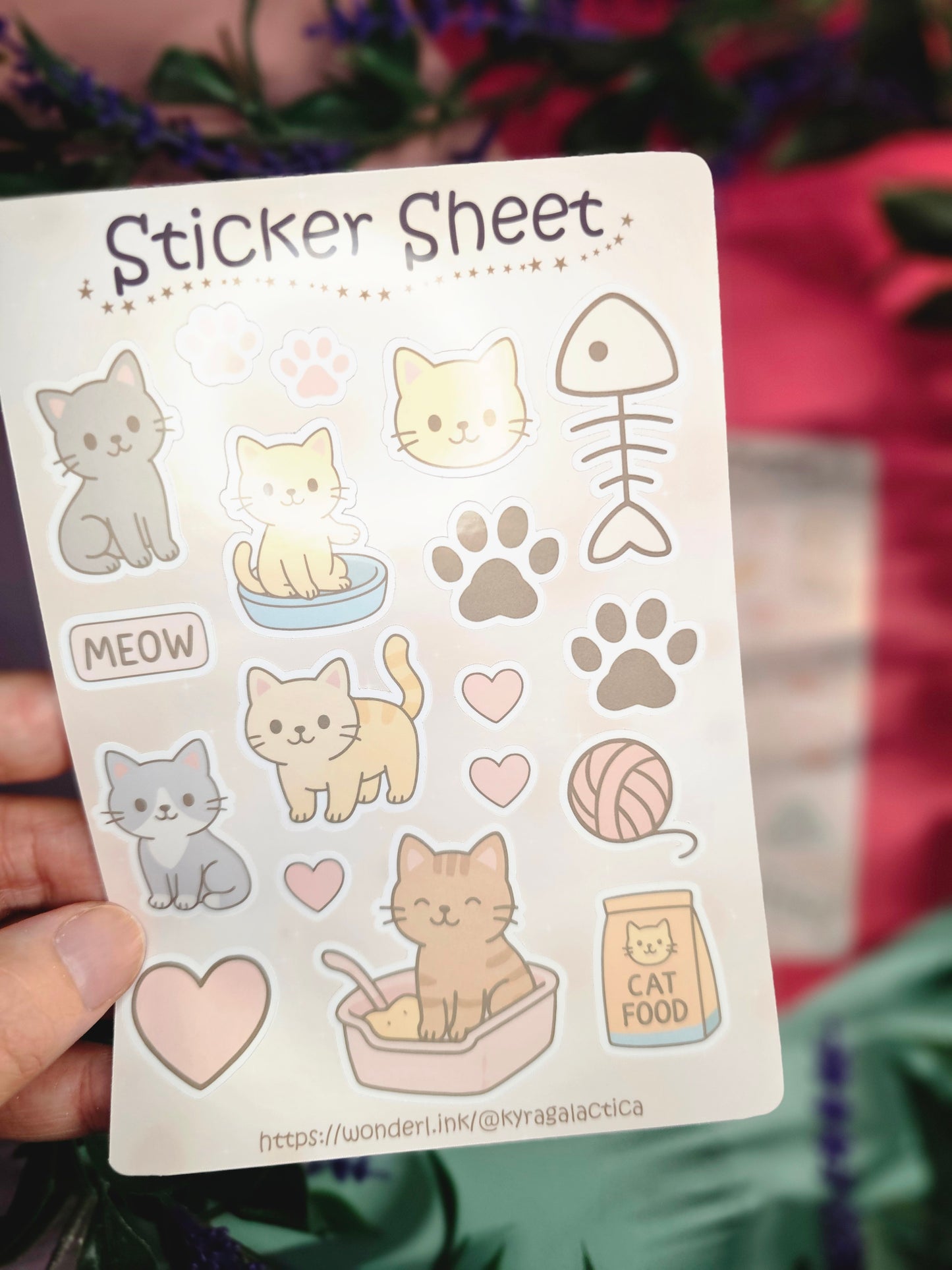 Katzen Sticker Set – 2 Bögen