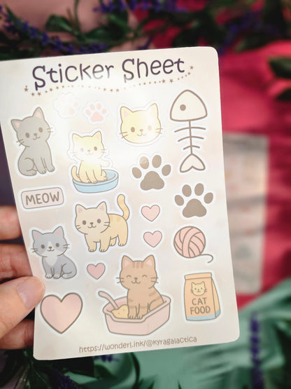 Katzen Sticker Set – 2 Bögen