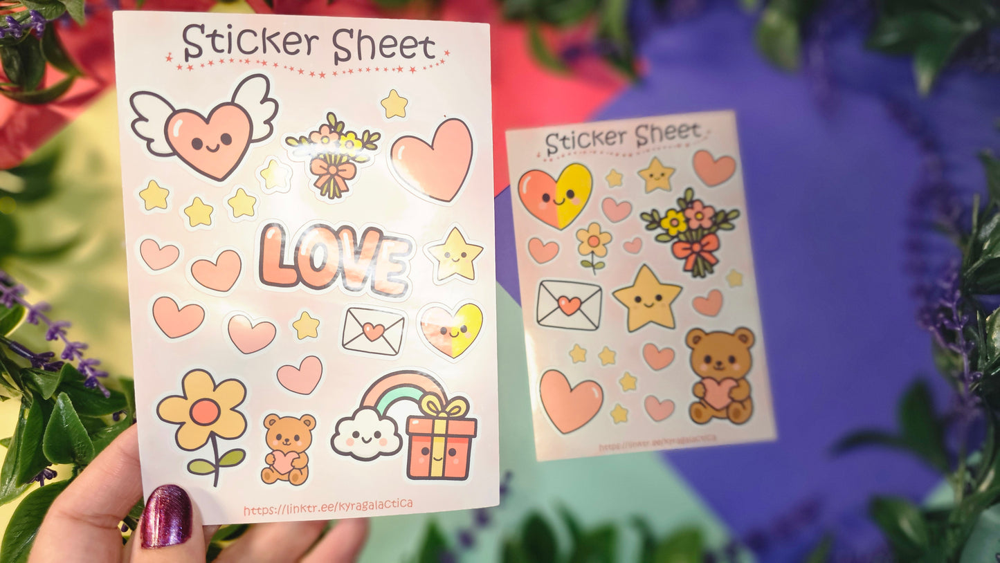 Heart Sticker Set - 2 sheets
