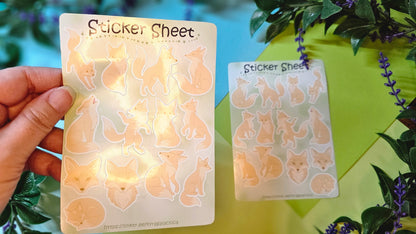 Foxes Sticker Set – 2 Sheets