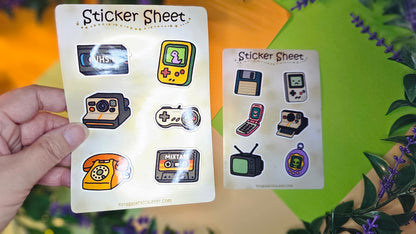 Retro Vintage Sticker Set - 2 sheets