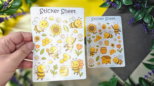 Bee Sticker Set – 2 Sheets 