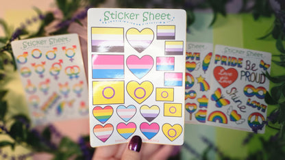 Pride Sticker Set – 2, 3 or 5 sheets