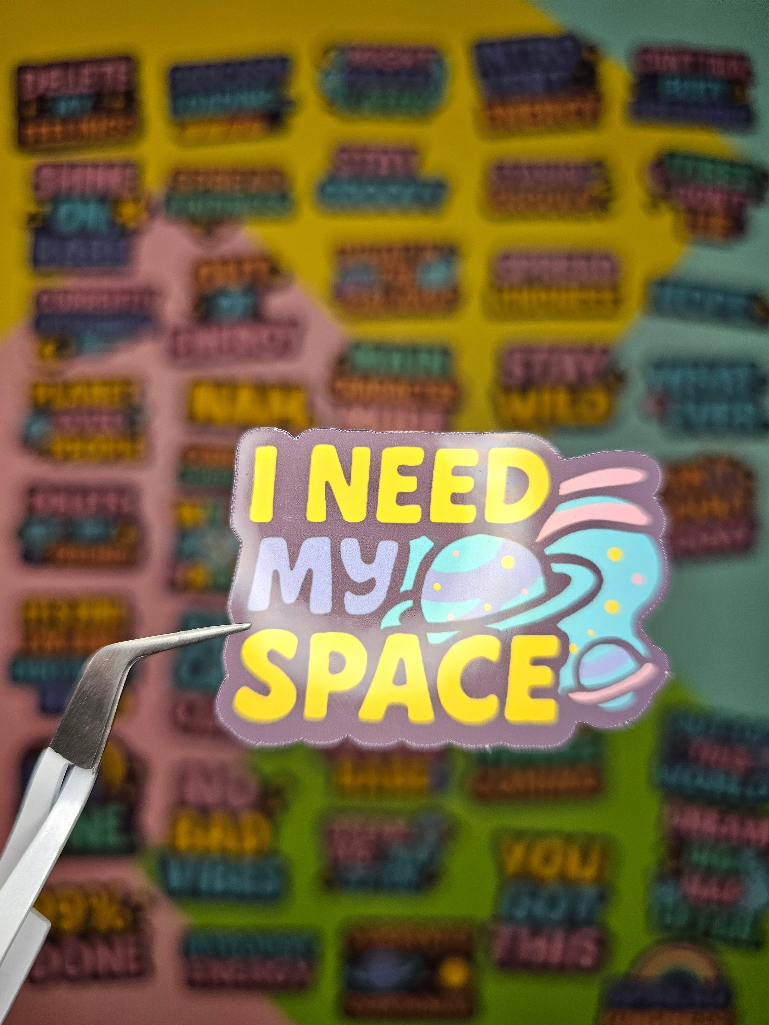Retro Sticker im 80er/90er Look – Cosmic Vibes für deinen Alltag!