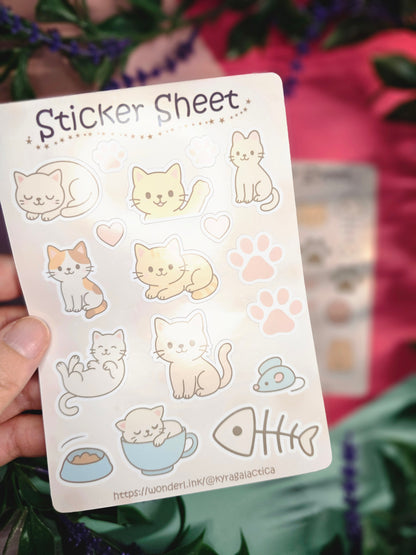Katzen Sticker Set – 2 Bögen