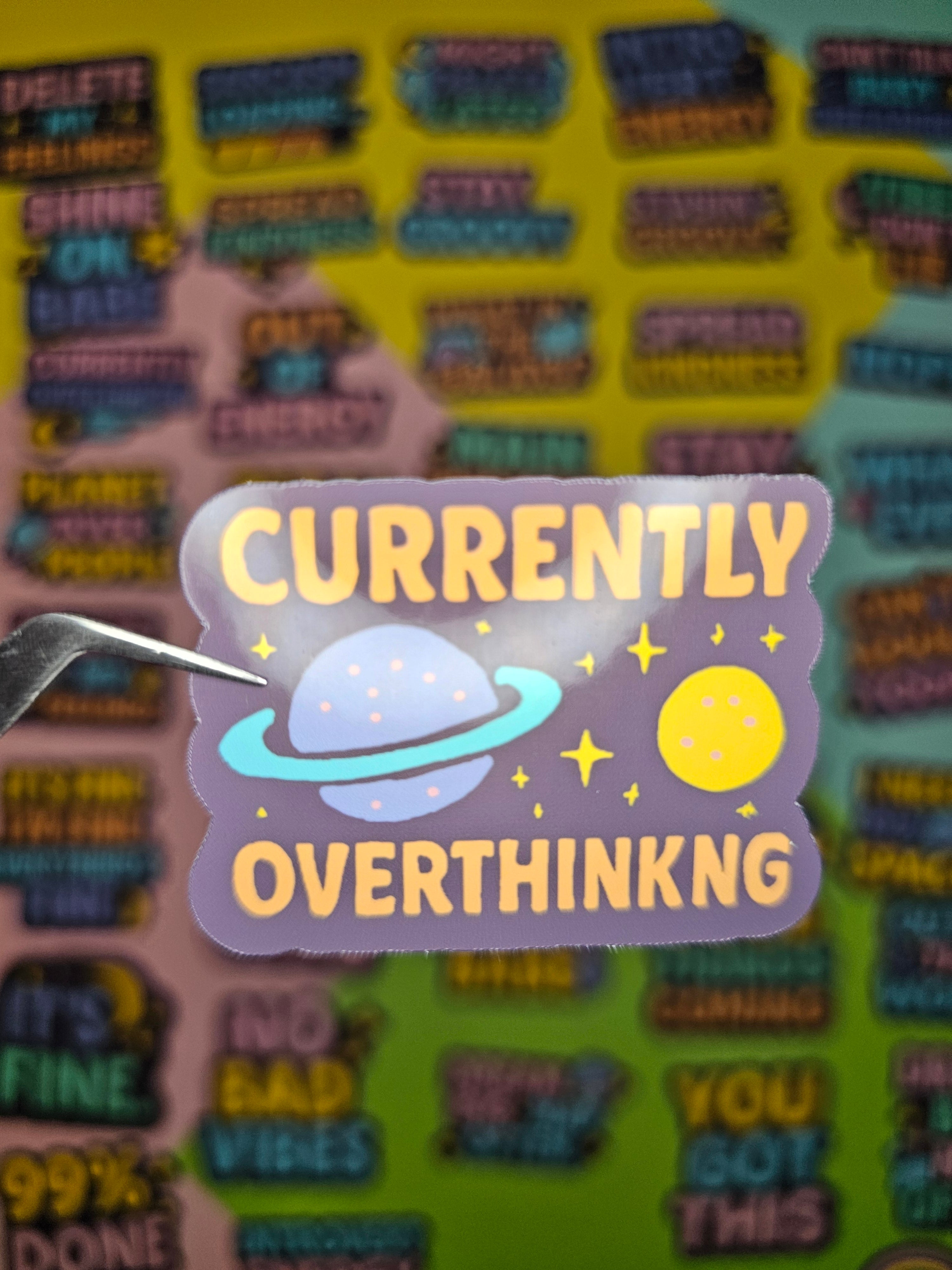 Retro Sticker im 80er/90er Look – Cosmic Vibes für deinen Alltag!