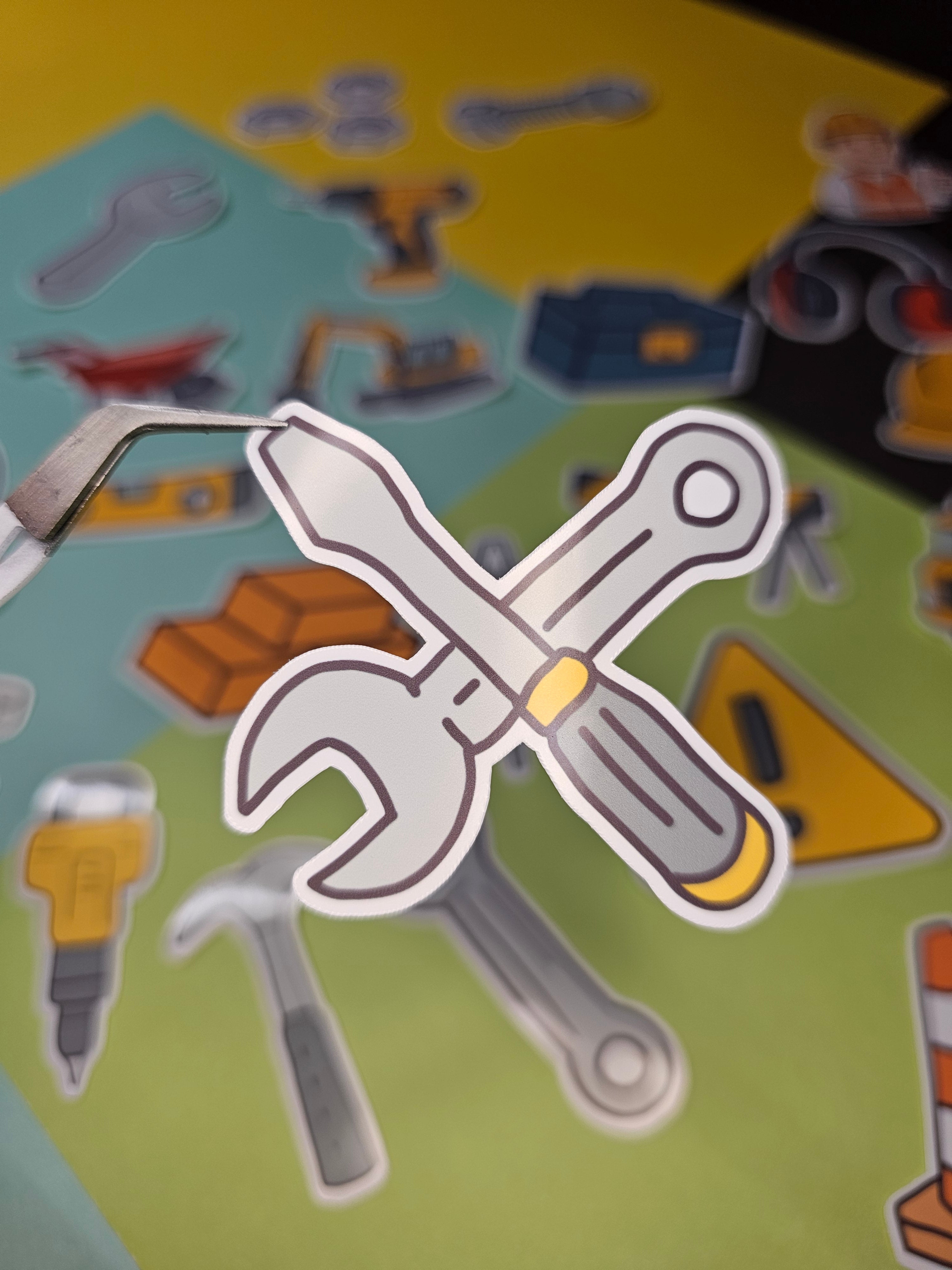 Single sticker - Construction site