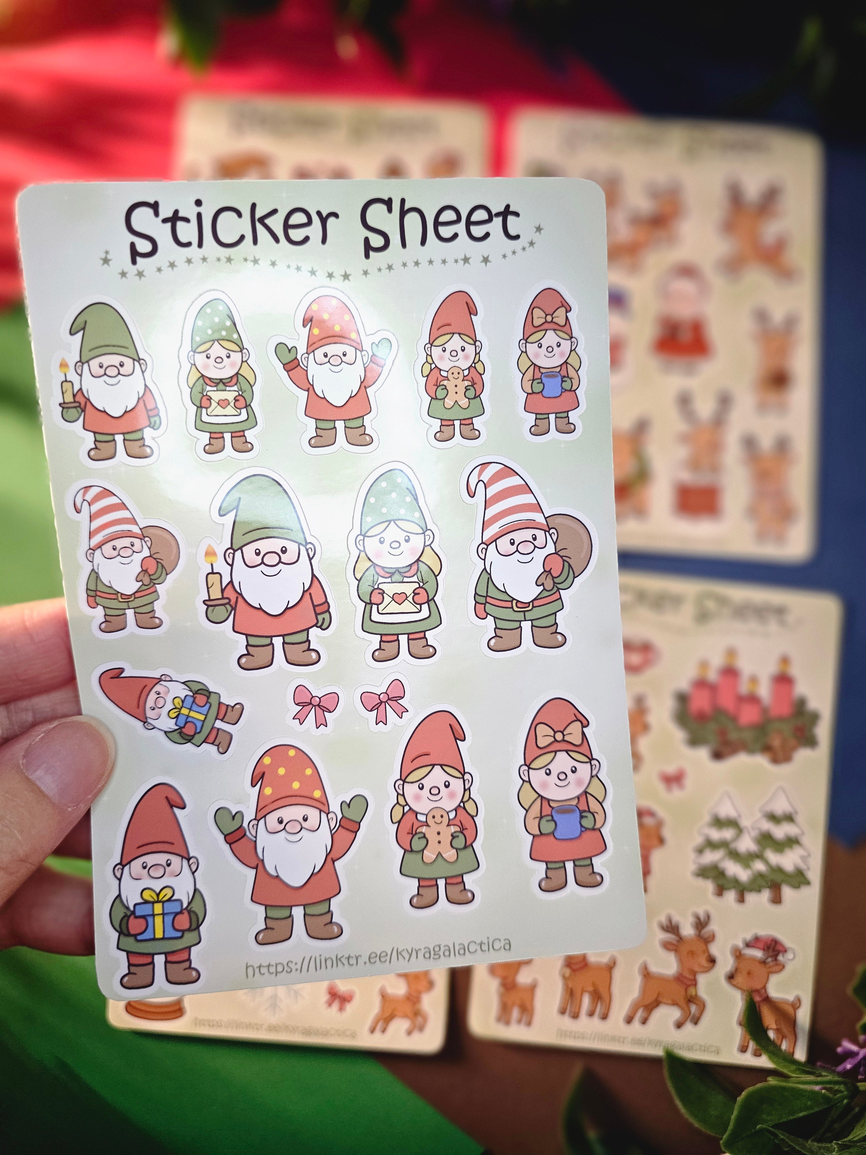 Winter- und Weihnachts Sticker Set – 2, 3 oder 5 Bögen