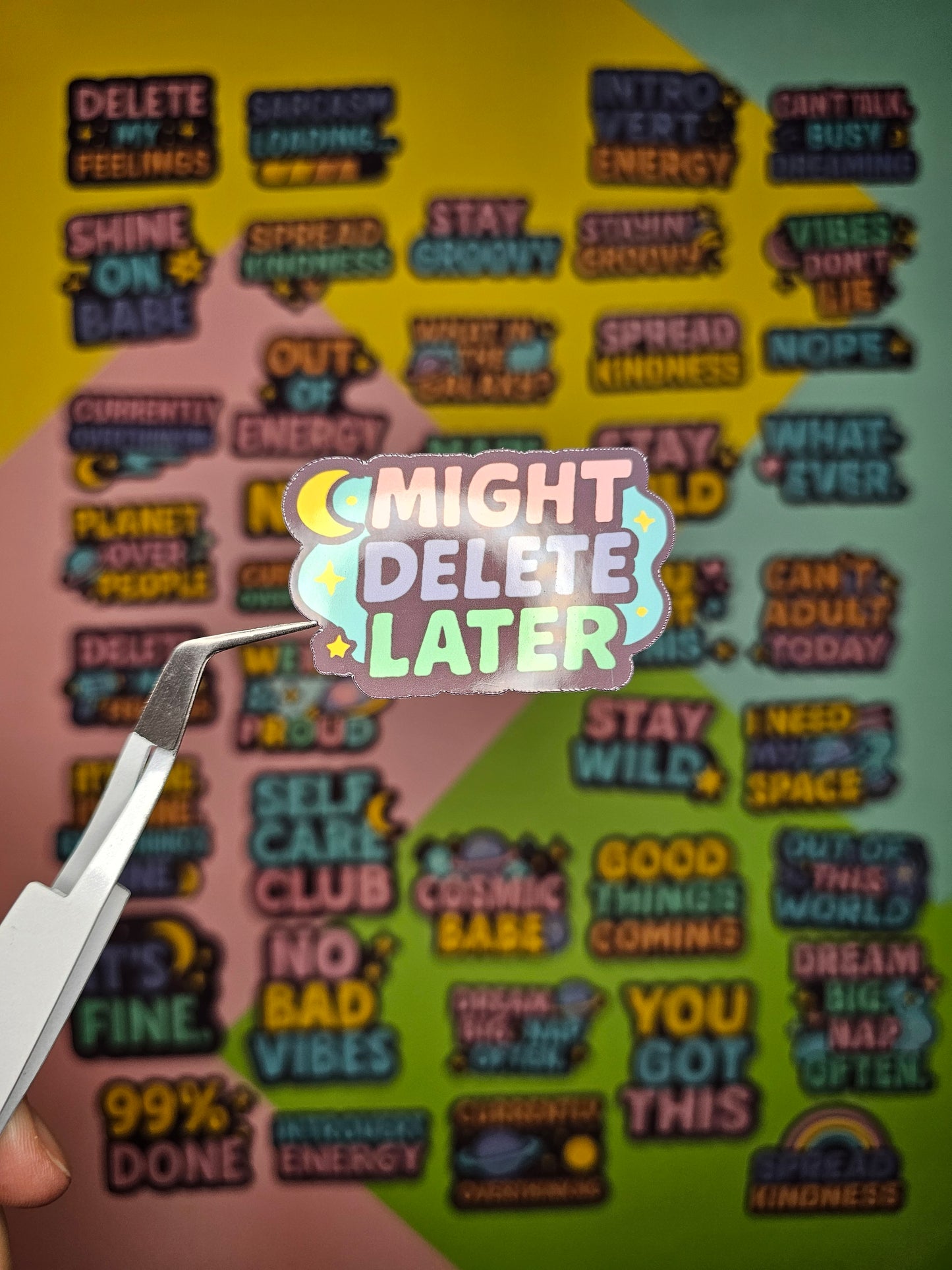 Retro stickers in an 80s/90s look – cosmic vibes for your everyday life! 