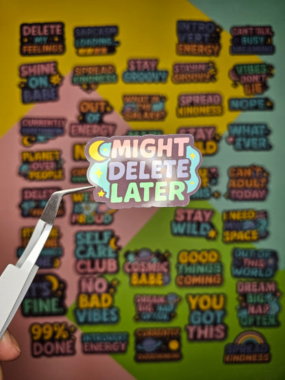 Retro stickers in an 80s/90s look – cosmic vibes for your everyday life! 