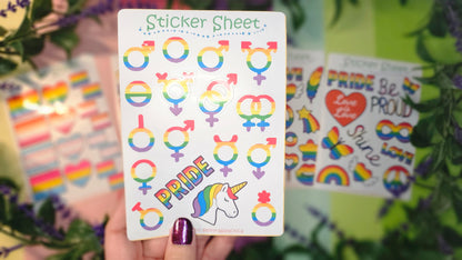 Pride Sticker Set – 2, 3 or 5 sheets