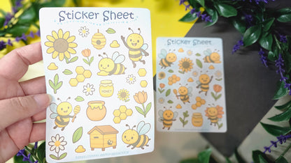 Bee Sticker Set – 2 Sheets 