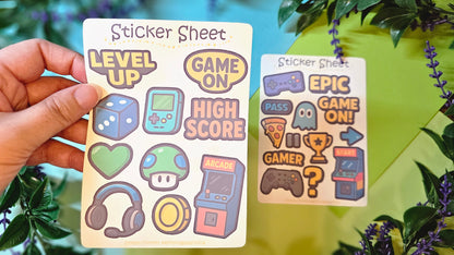 Gaming Sticker Set – 2 sheets