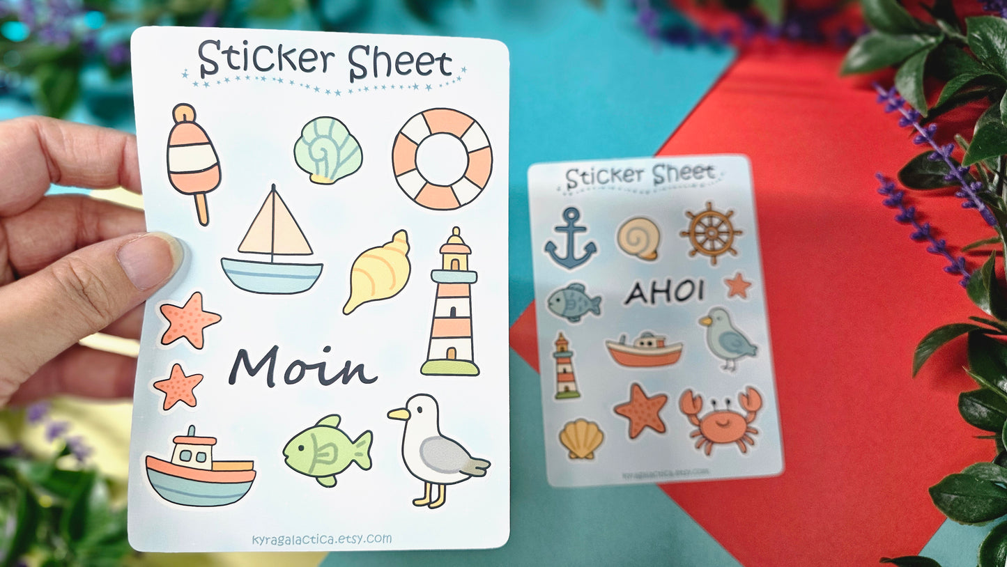 Maritime Sticker Set – 2 sheets