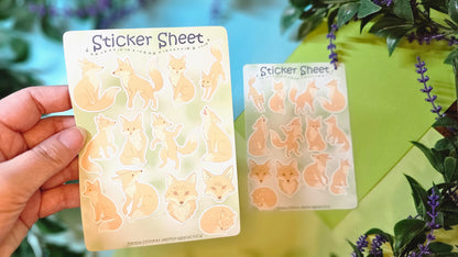 Foxes Sticker Set – 2 Sheets