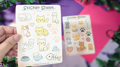 Cat Sticker Set – 2 Sheets