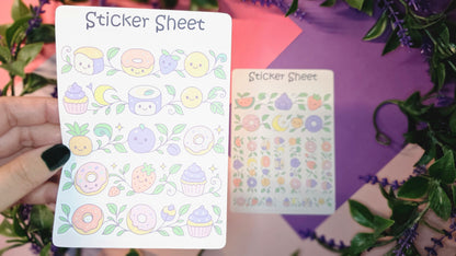 Sweet Food Sticker Set – 2 sheets
