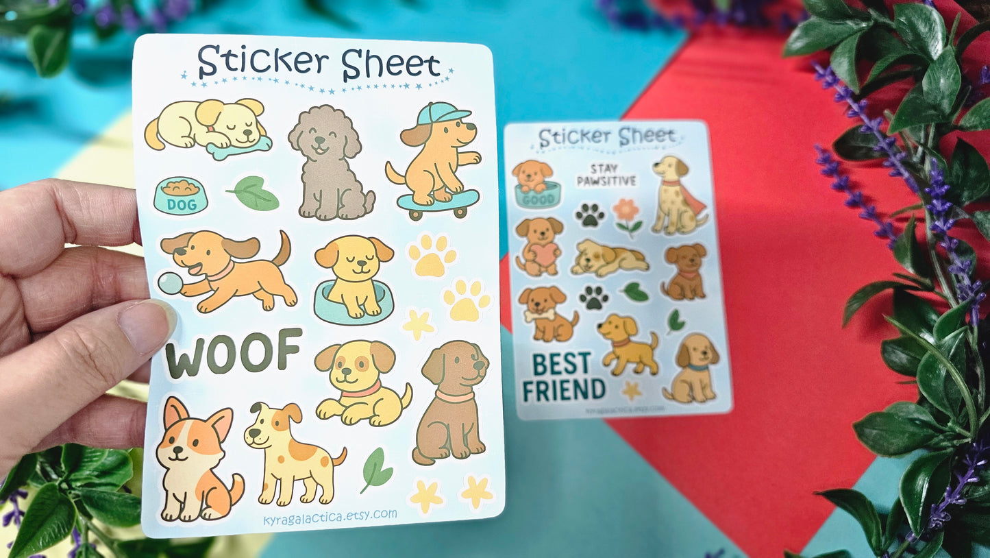 Dog Sticker Set - 2 Sheets