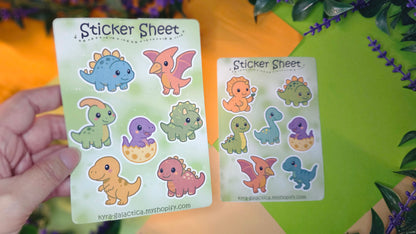Dinosaur Sticker Set - 2 Sheets