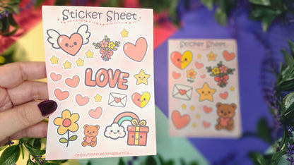 Heart Sticker Set - 2 sheets