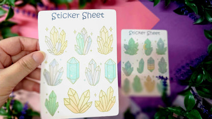 Crystals Sticker Set – 2 Sheets 