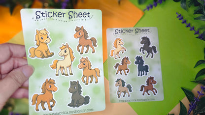 Horse Sticker Set - 2 sheets